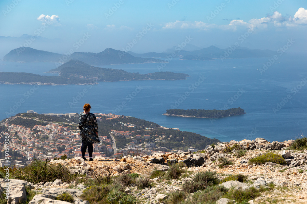 Coast of Adriatic Sea of Croatia