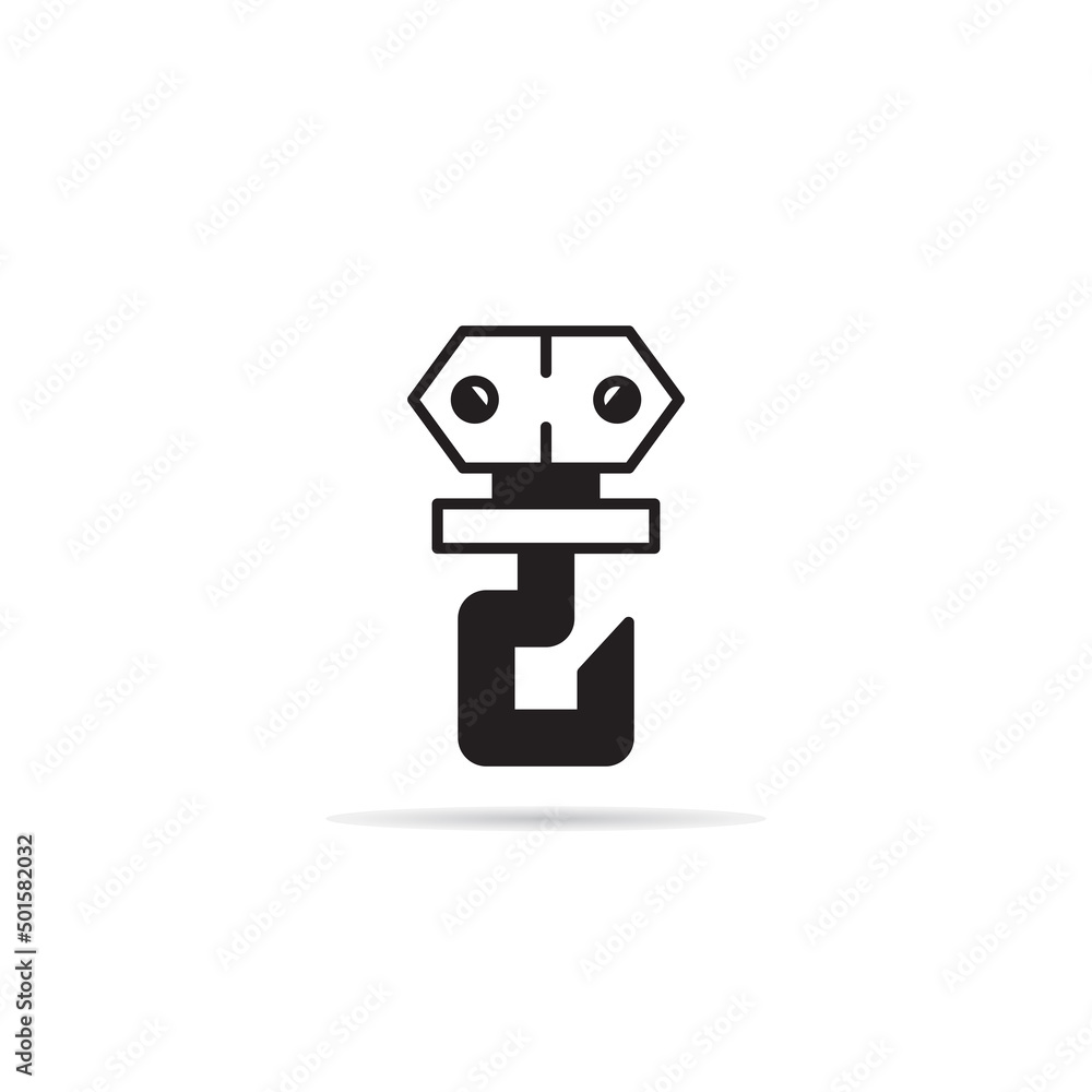 industrial crane hook and pulley vector illustration industrial crane hook and pulley vector illustration