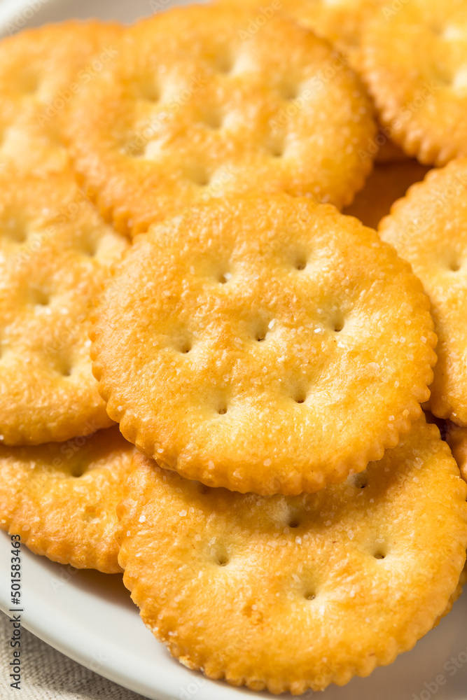 Salty Crispy Round Crackers Salty Crispy Round Crackers