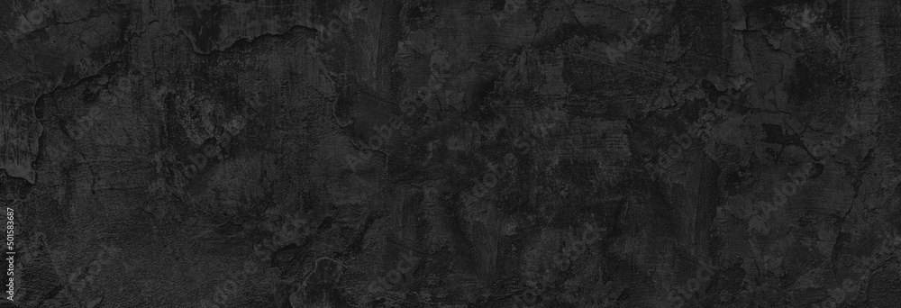black plaster wall background for design
