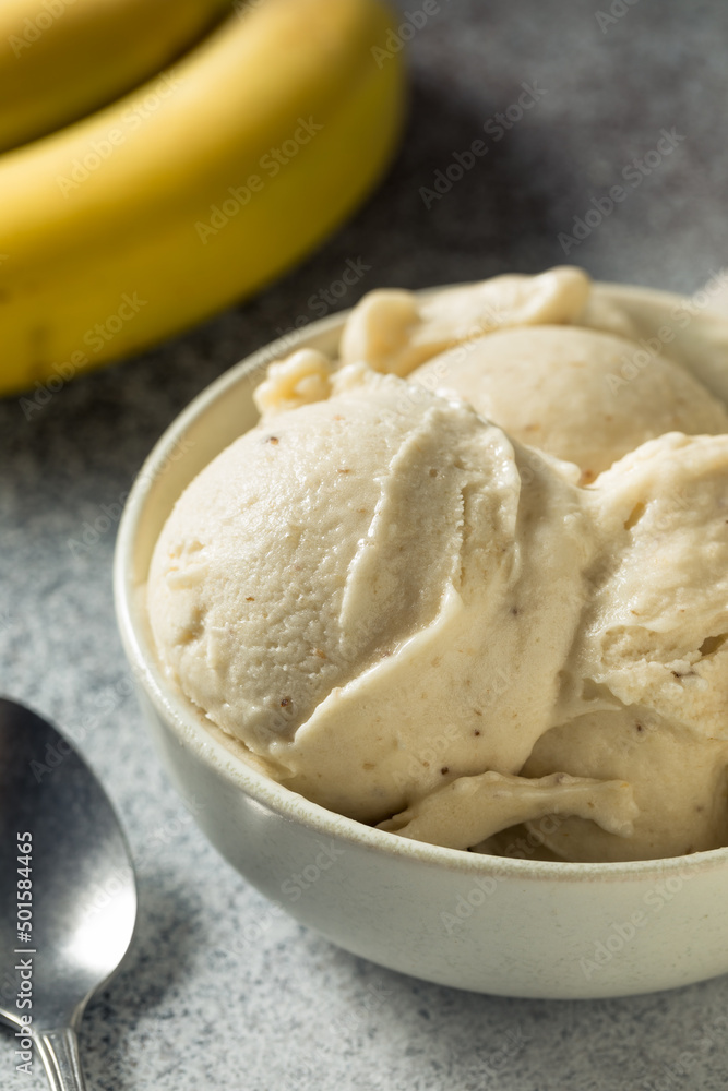 Homemade Healthy Vegan Banana Ice Cream