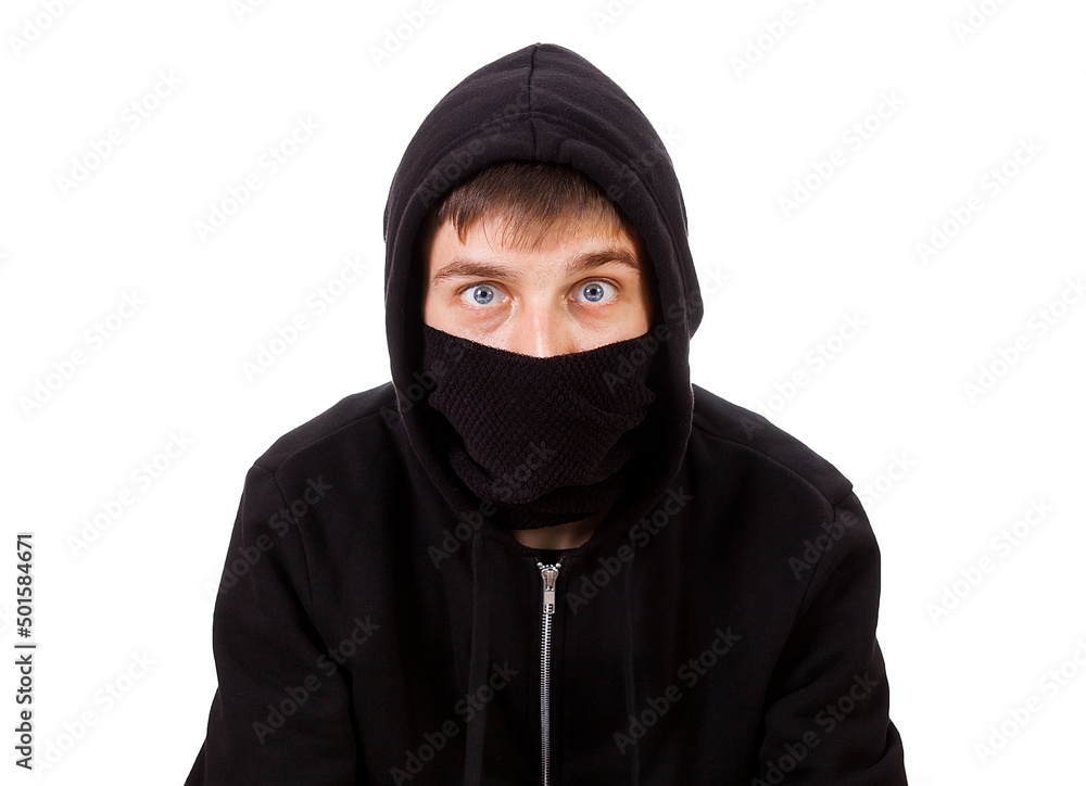 Surprised Hacker Portrait Surprised Hacker Portrait