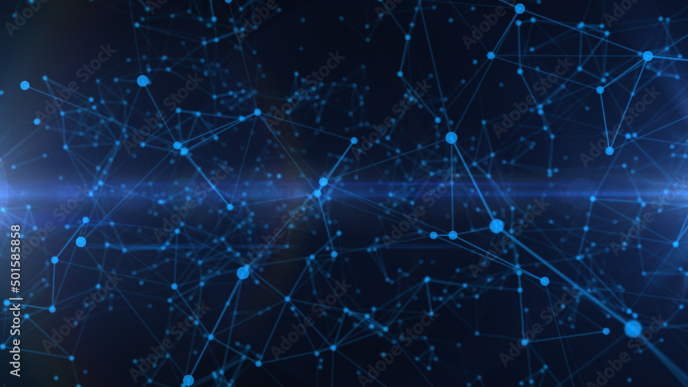 Abstract digital connection moving dots and lines. Technology background. Network connection structure. 3d. Seamless loop. 4K Abstract digital connection moving dots and lines. Technology background. Network connection structure. 3d. Seamless loop. 4K