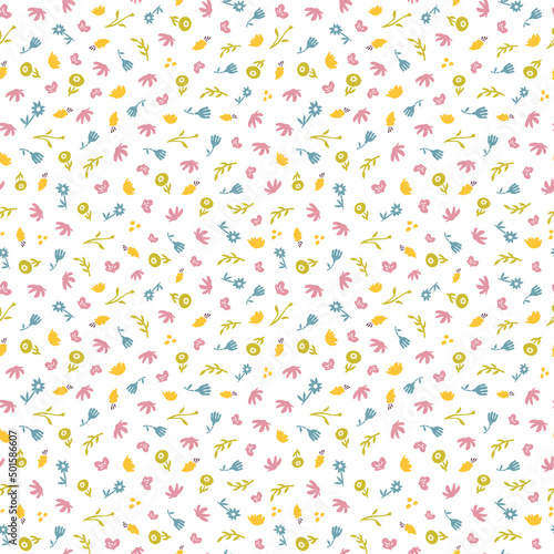 Decorative seamless pattern. Simple abstract shape