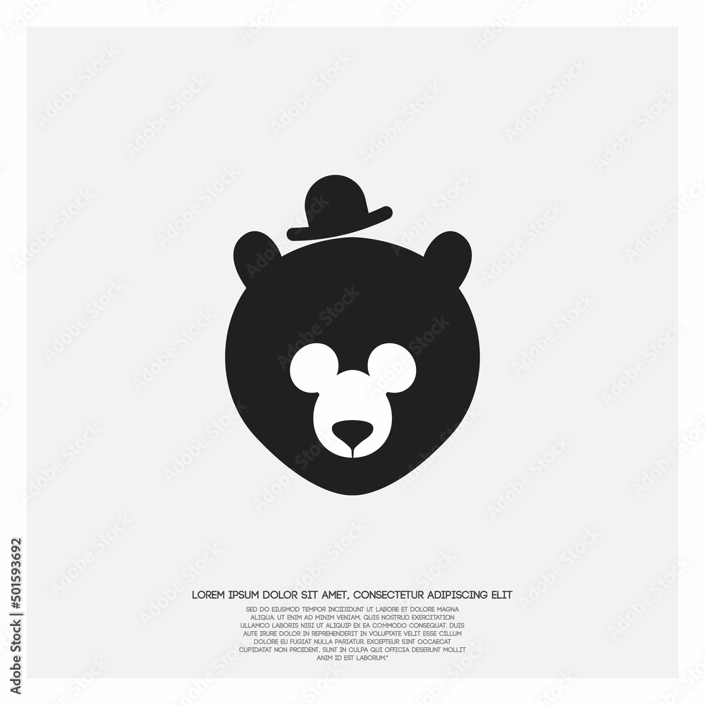 Bear brand logo design for your symbol identitty Stock Vector Adobe Stock