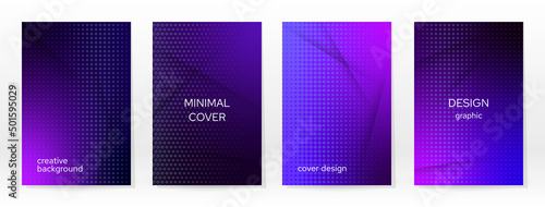 Minimal Poster. Pastel Soft. Blue Gradient Set.
