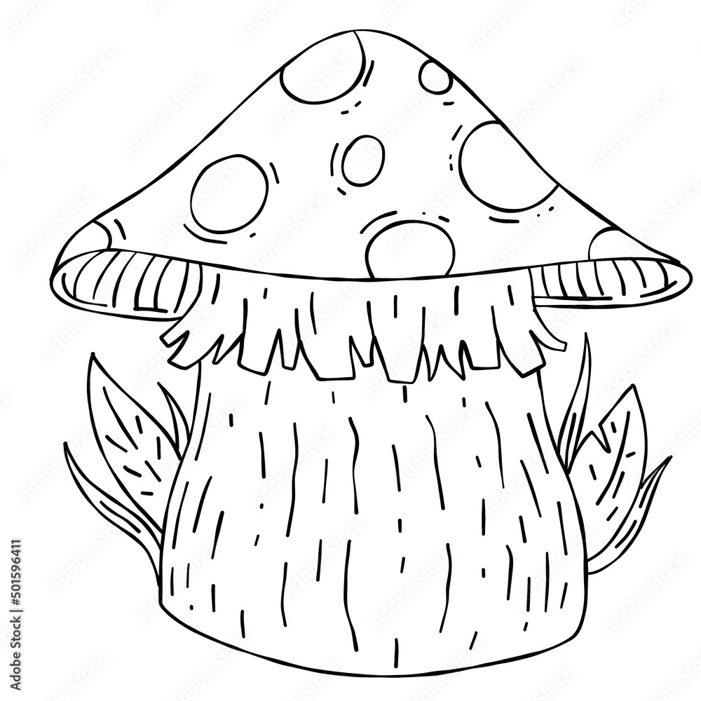 Mushroom. Nature. Drawings. Pictures. Drawings ideas for kids. Easy and  simple.