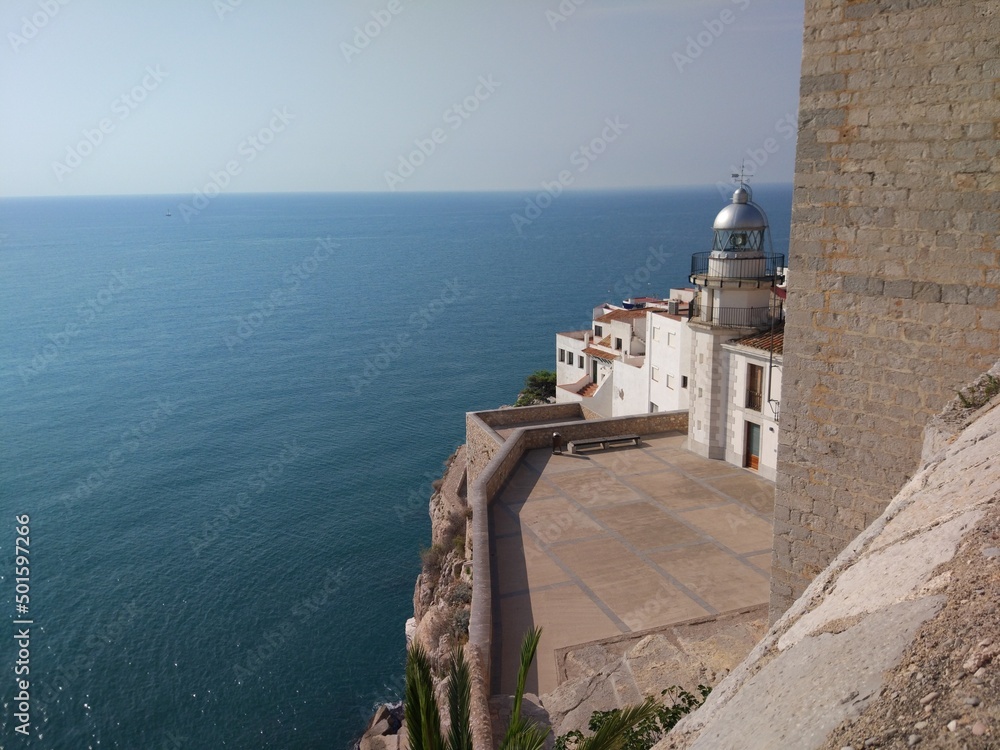 Fototapeta premium Faro visto desde el Castillo de Peñíscola