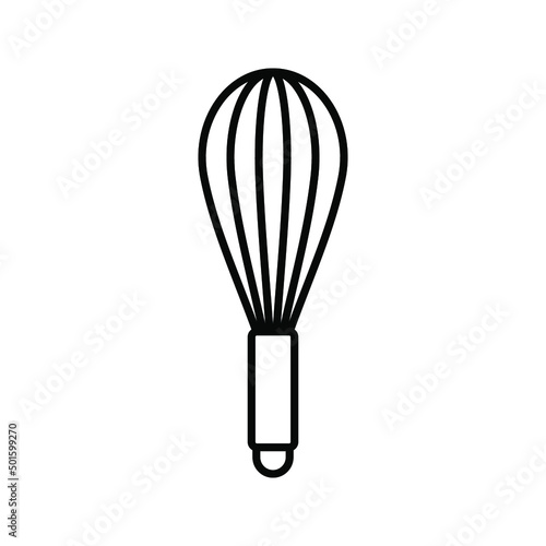 Balloon whisk icon. mixing and whisking sign. vector illustration