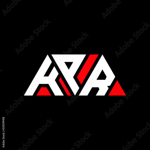 KPR triangle letter logo design with triangle shape. KPR triangle logo design monogram. KPR triangle vector logo template with red color. KPR triangular logo Simple, Elegant, and Luxurious Logo...