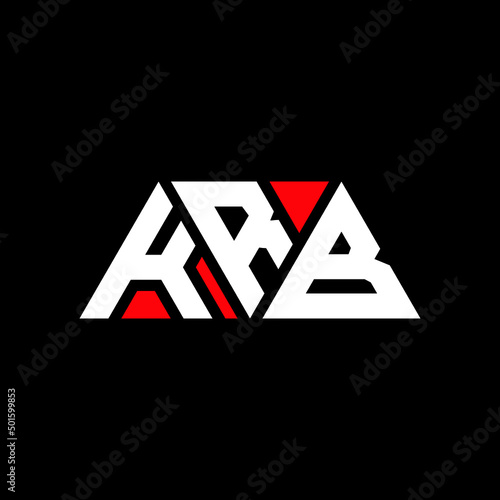 KRB triangle letter logo design with triangle shape. KRB triangle logo design monogram. KRB triangle vector logo template with red color. KRB triangular logo Simple, Elegant, and Luxurious Logo...