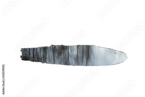 Fotografia puddle of water isolated on a white background