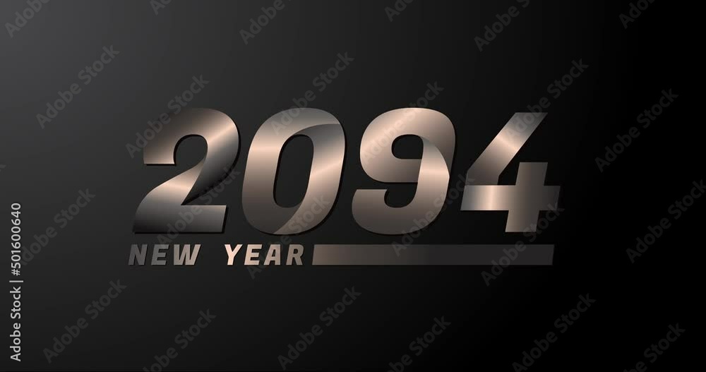 2094 animation Isolated on Black background, 2094 new year design template 2094 animation Isolated on Black background, 2094 new year design template