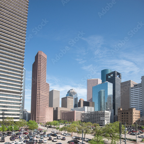 Skyline Downtown Houston  Texas