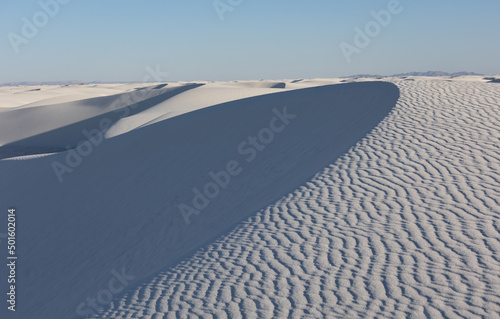 Ripples in the gypsum sand in White Sand Dunes National Park