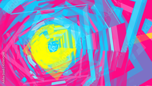 Contemporary 3d abstract backround  with futuristic design. Digital technology illustrations. Trendy template for banner, posters.