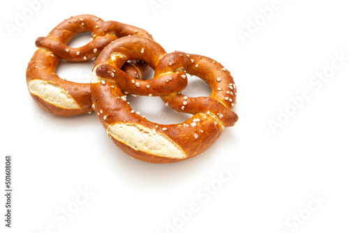 Homemade pretzels as a tasty salty snack