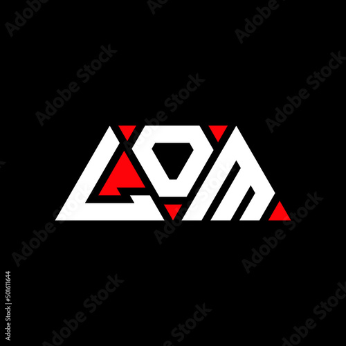 LOM triangle letter logo design with triangle shape. LOM triangle logo design monogram. LOM triangle vector logo template with red color. LOM triangular logo Simple, Elegant, and Luxurious Logo...