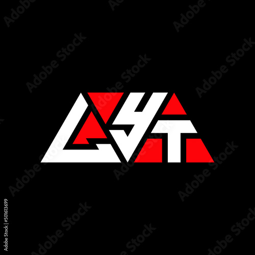 LYT triangle letter logo design with triangle shape. LYT triangle logo design monogram. LYT triangle vector logo template with red color. LYT triangular logo Simple, Elegant, and Luxurious Logo...