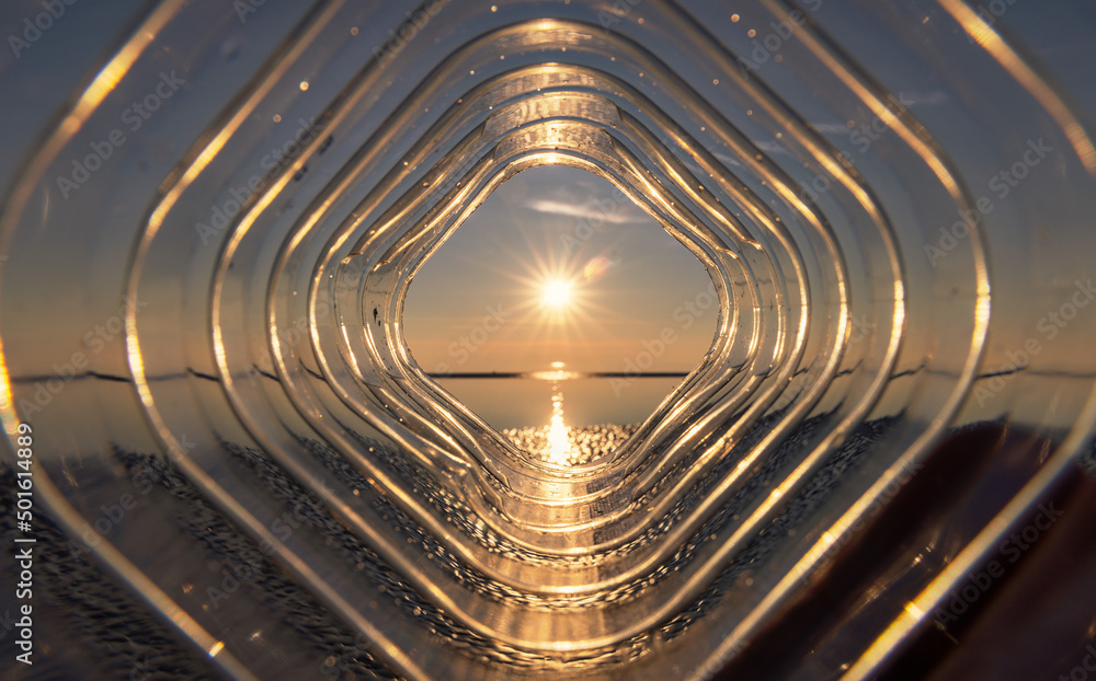 Fototapeta premium Sonnenuntergang abstrakt