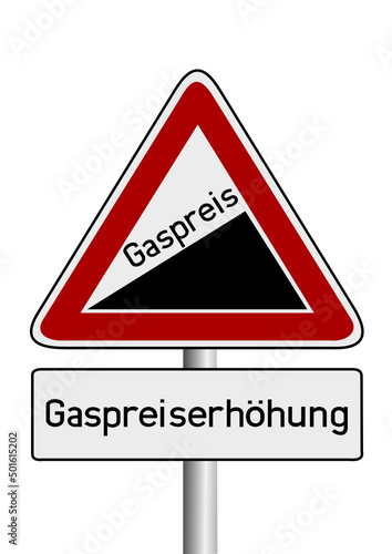 Anstieg Gaspreiserhöhung