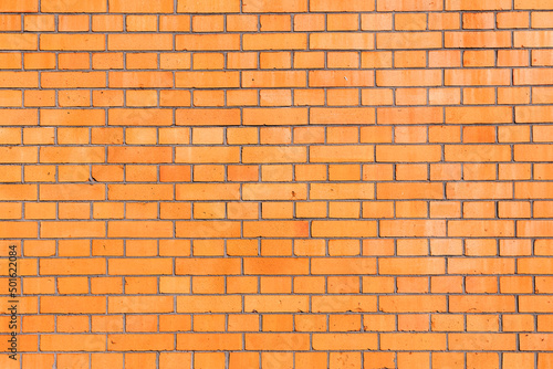 Red brick wall grunge textu...