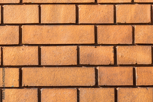 Red brick wall grunge textu...