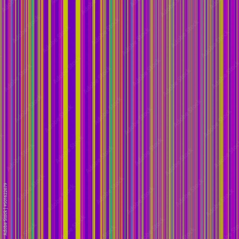 Fototapeta premium Seamless colorful pattern of vertical lines, texture for wallpaper, PC background or fabric, active magenta, 1x1 format