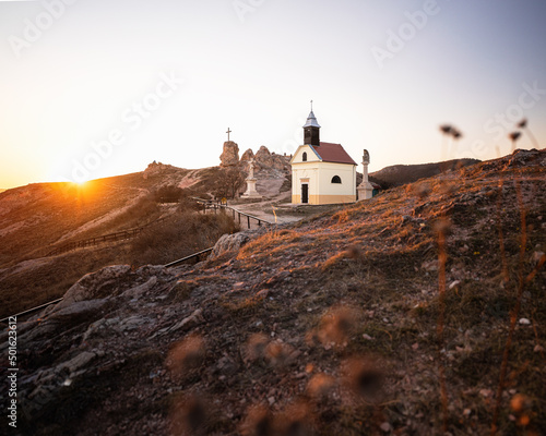 Chapel in Budaörs, Hungary on top of the hill