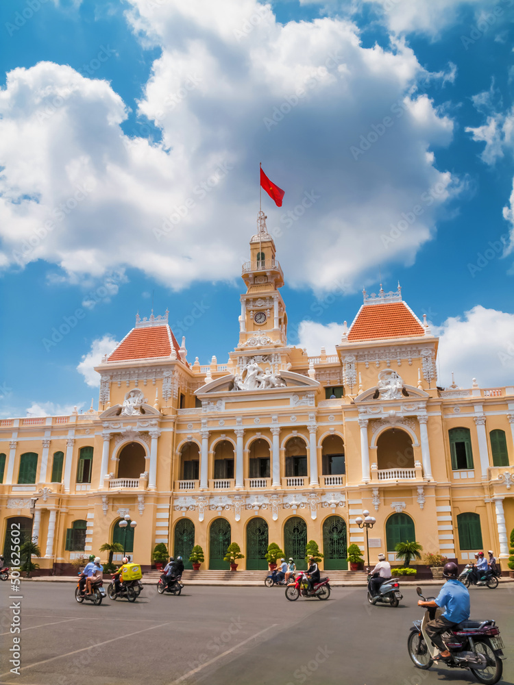 Naklejka premium The People's Committee Building, Ho Chi Minh City, Vietnam
