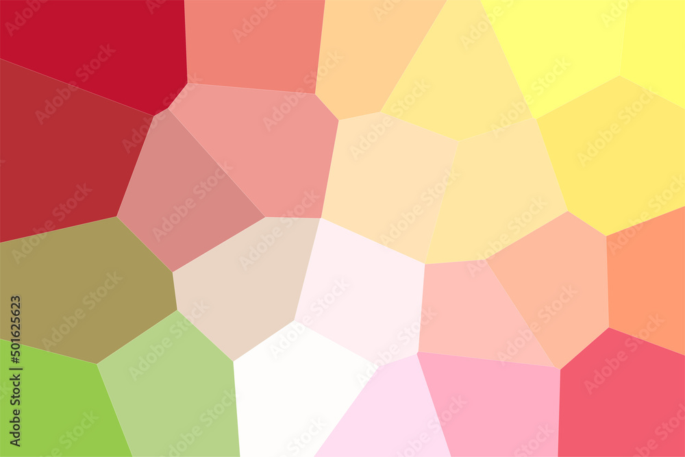 Yellow, green, and red pastel low poly rock texture pattern background. Yellow, green, and red pastel low poly rock texture pattern background.