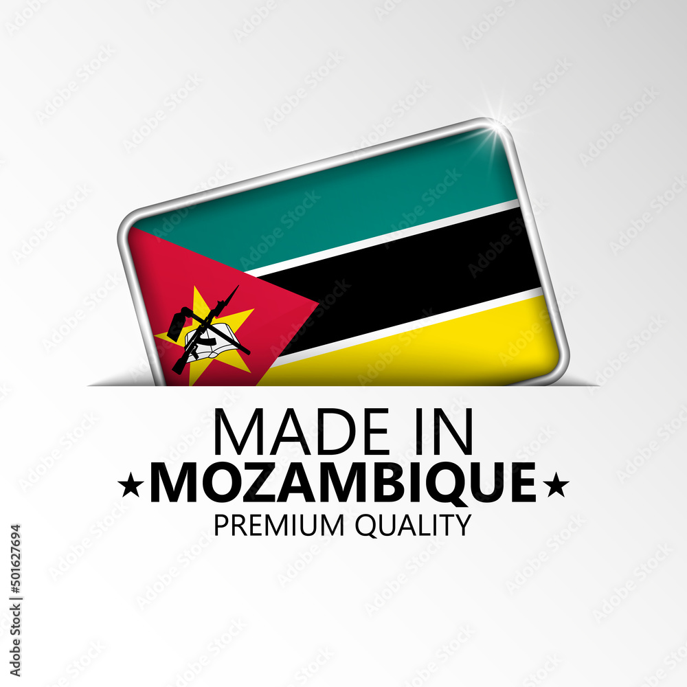 Made in Mozambique graphic and label.