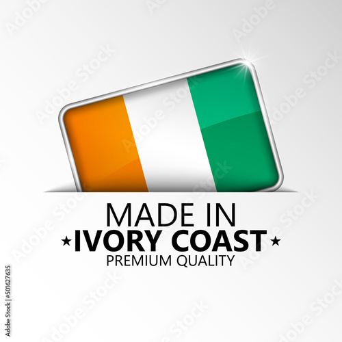 Made in IvoryCoast graphic and label.
