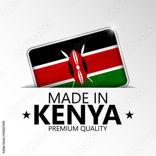 Made in Kenya graphic and label.