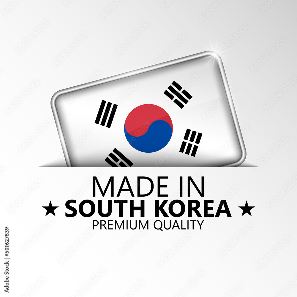 Made in SouthKorea graphic and label. Made in SouthKorea graphic and label.