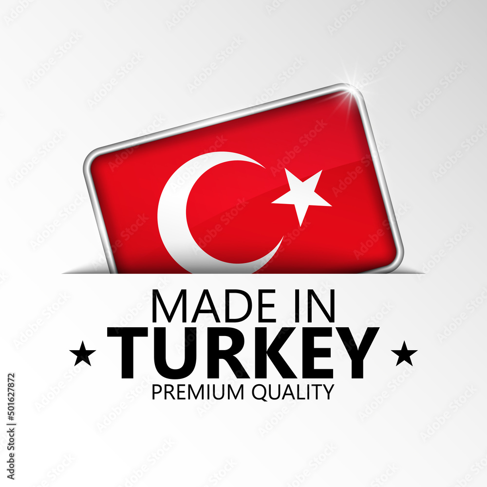 Made in Turkey graphic and label.