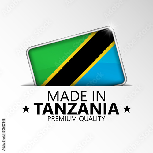 Made in Tanzania graphic and label.