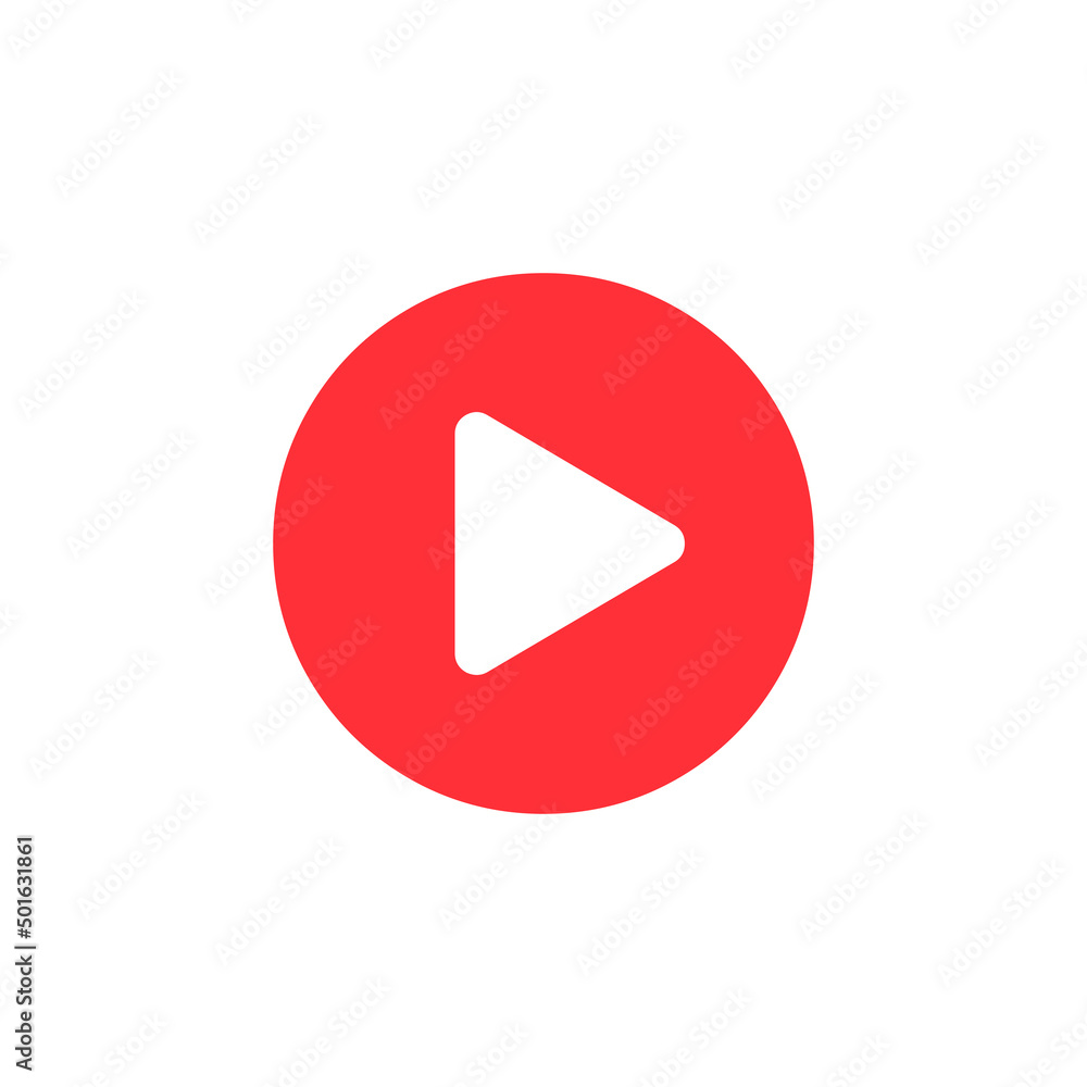 Play button web icon. Video and music player symbol. Vector illustration EPS 10 Play button web icon. Video and music player symbol. Vector illustration EPS 10