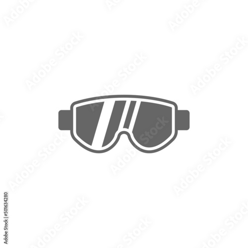 Safety glasses construction icon design illustration