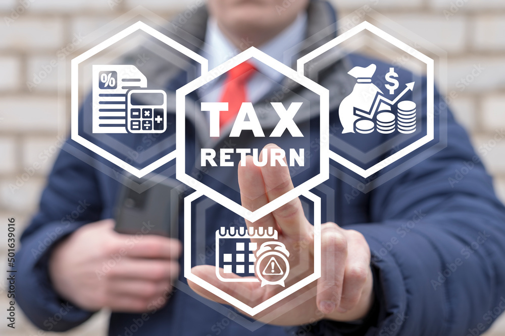 Concept of tax return. Taxes time payment. Business Tax Income Calculation. Concept of tax return. Taxes time payment. Business Tax Income Calculation.