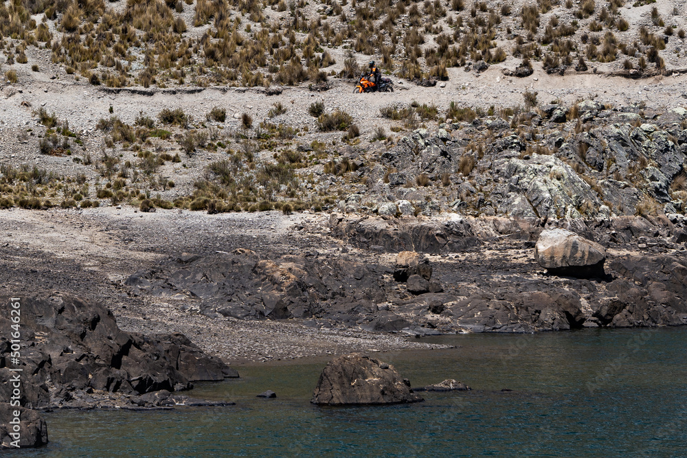 Fototapeta premium paisaje andino lima peru