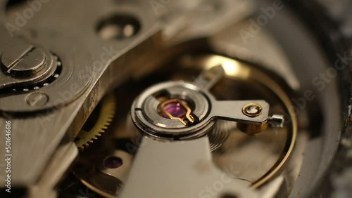 Wallpaper Mural Old Classic Clock Works and automatic movement functioning
 Torontodigital.ca