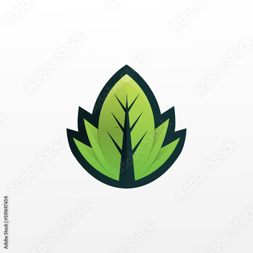 tree leaf logo design