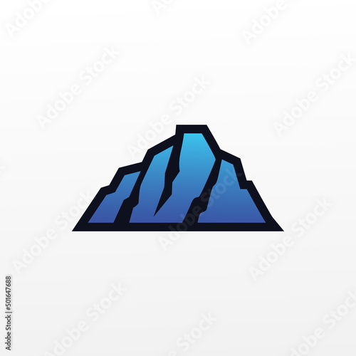 mountain steep hill illustration