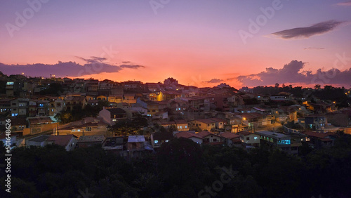 sunset view of the city