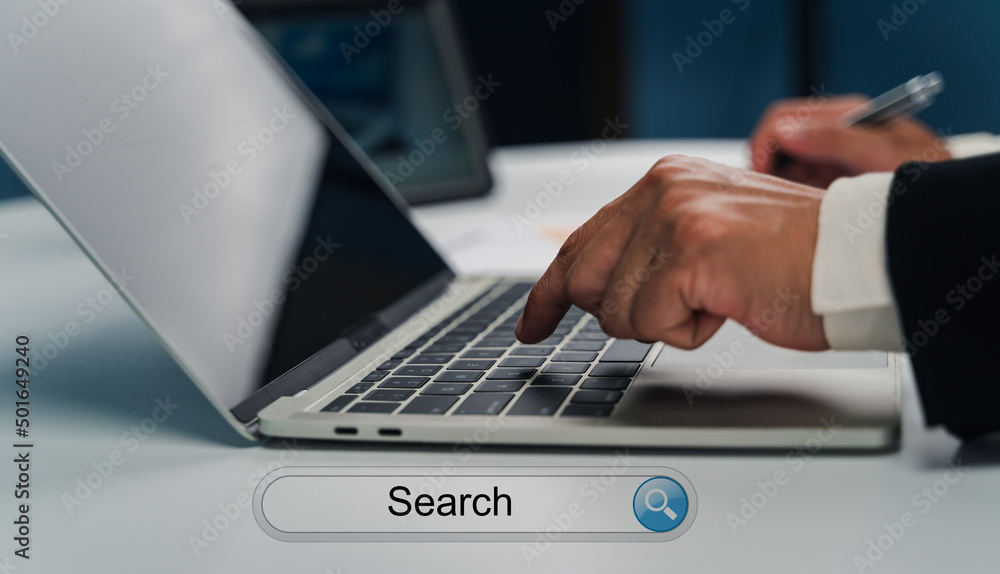 businessman working on laptop computer