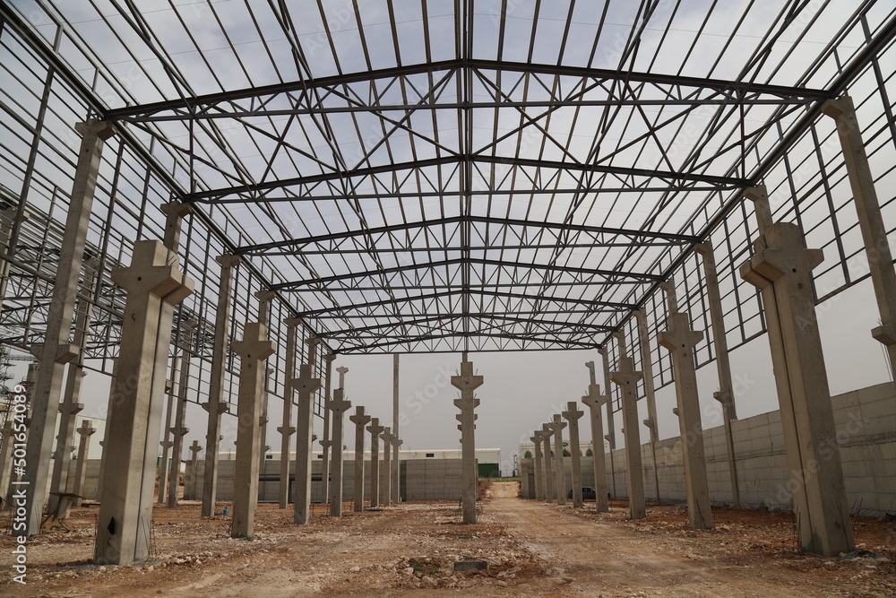greenhouse in the spring