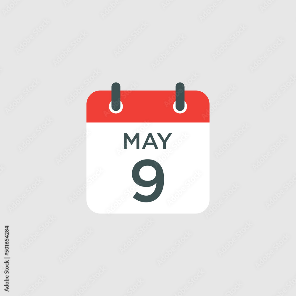calendar - May 9 icon illustration isolated vector sign symbol Stock Vector | Adobe Stock calendar - May 9 icon illustration isolated vector sign symbol Stock Vector | Adobe Stock
