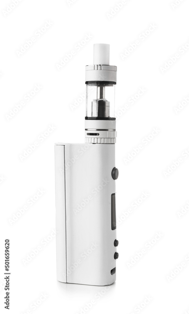 Modern vape mod on white background Modern vape mod on white background