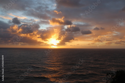 Canvastavla Sunset in Byron Bay near lighthouse.